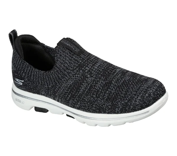 Women's Skechers GOwalk 5 Trendy Slip-On - Size: 5.5, Black