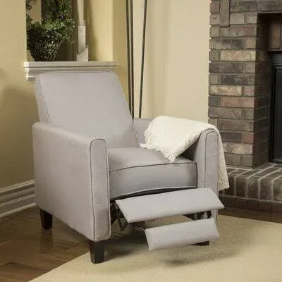 Mercury Row Cabrales Manual Recliner Upholstery, Wheat Beige