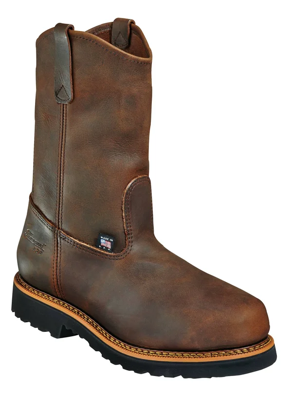 Thorogood American Heritage Wellington Steel Toe Boots, Men's Brown