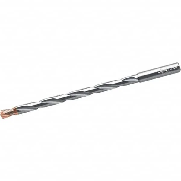 Walter-Titex 9.8mm 140° 2-Flute Solid Carbide Extra Length Drill Bit - TiNAl/AlCrN Finish, 138mm Flute Length, 180mm OAL, 10mm S