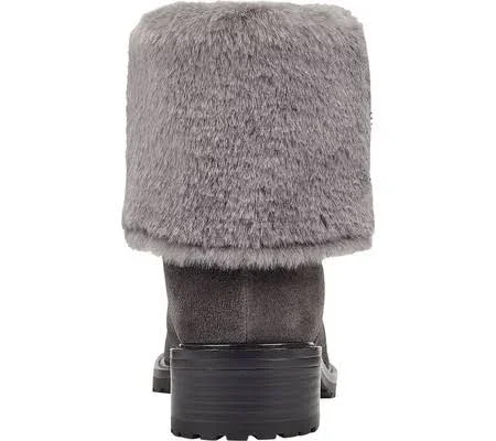 Bandolino Women's Cassy Cuffed Boot - Size: 7.5, Grey Leather