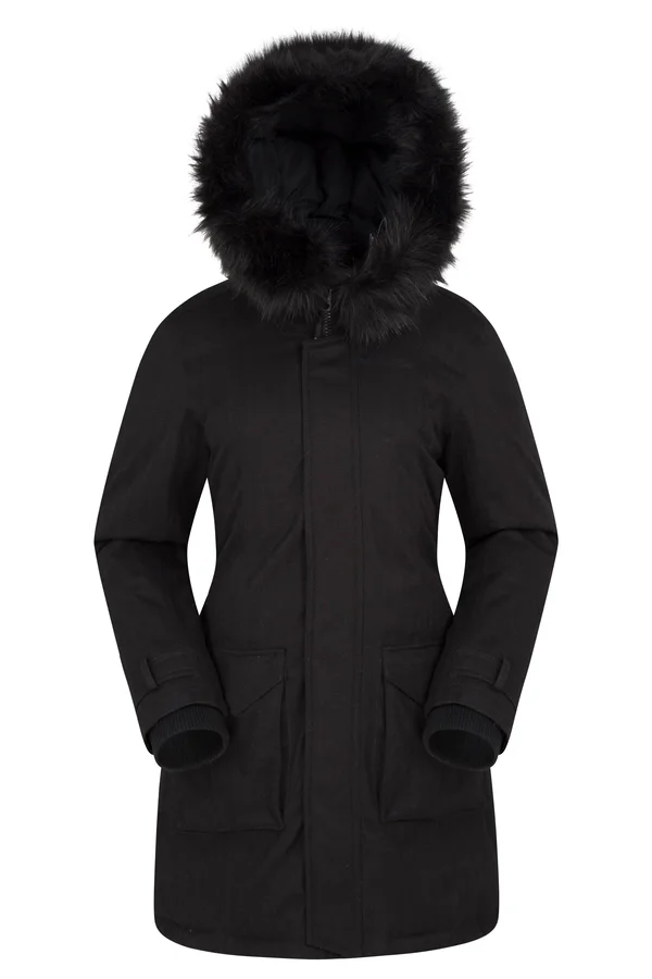 Mountain Warehouse Aurora Womens Down Jacket - Black - Size 8
