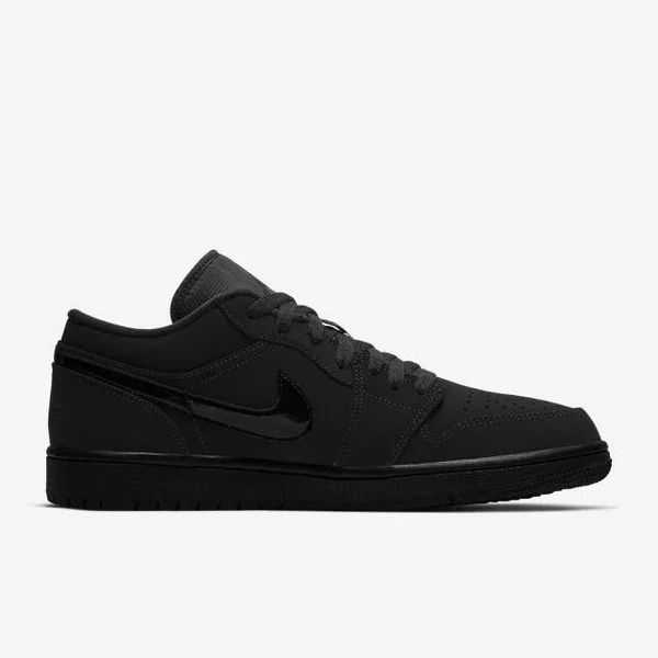Air Jordan 1 Low - Men's, Size: 9.5, Black