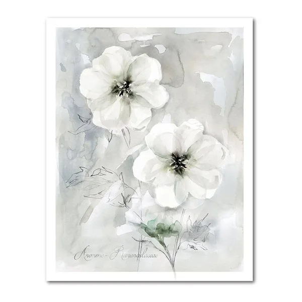 Courtside Market White Anemone II Gallery Canvas Wall Art - 20x24