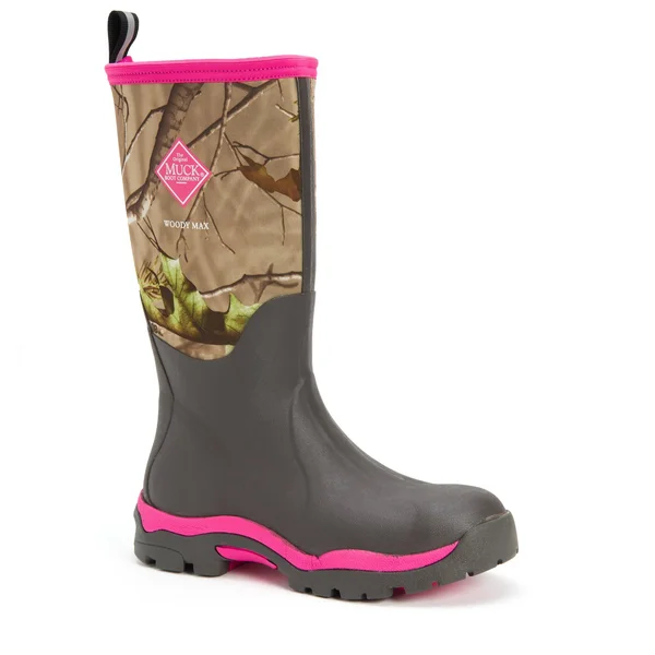 Muck Women's Woody PK Boot - 9 - Realtree APG - Pink