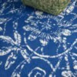 5 x 7 Navy and Ivory Floral Vines Area Rug