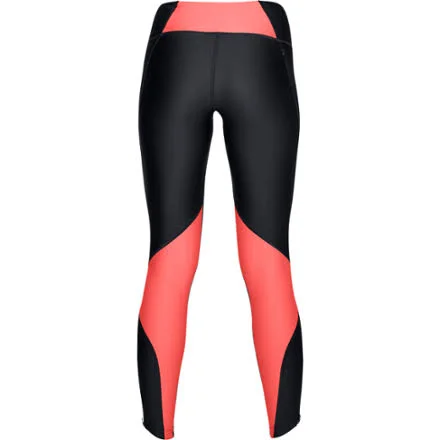 Under Armour Women's Armour Fly Fast Tight, Black/After Burn, S-R