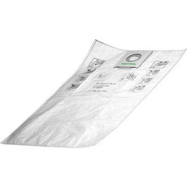 FESTOOL 497539 Self Clean Filter Bags for CT 48 - 5-Pack