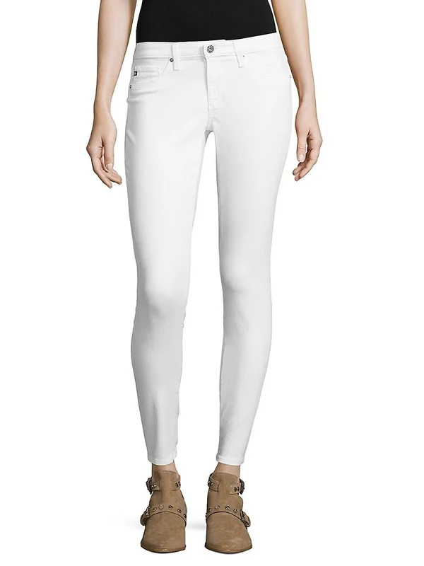 Ag The Legging Ankle Skinny Jeans, White, Women's, 32