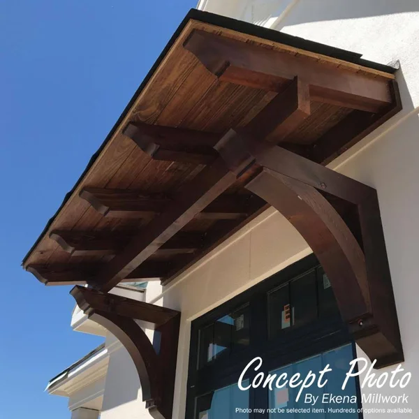 Ekena Millwork BKT06X22X30THR01SWR 5 1/2x22W x 22x22D x 30x22H Thorton Traditional Smooth BRACKET - Western Red Cedar
