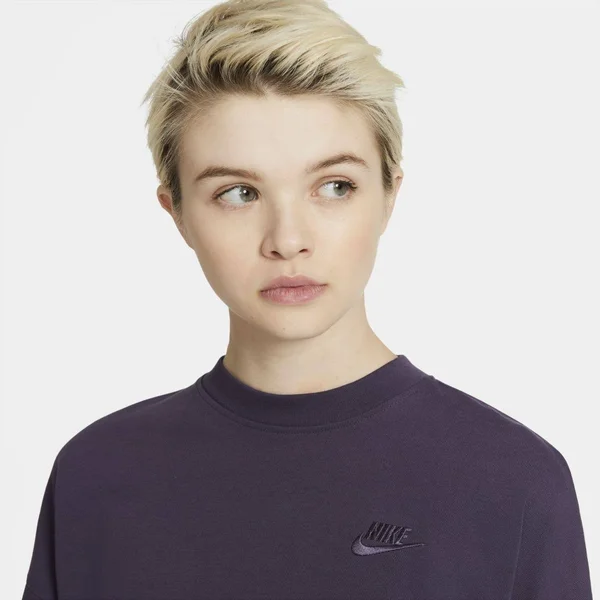 Nike Sportswear Women's Jersey Long-Sleeve Top in Purple - Size: Large, CZ3556-573