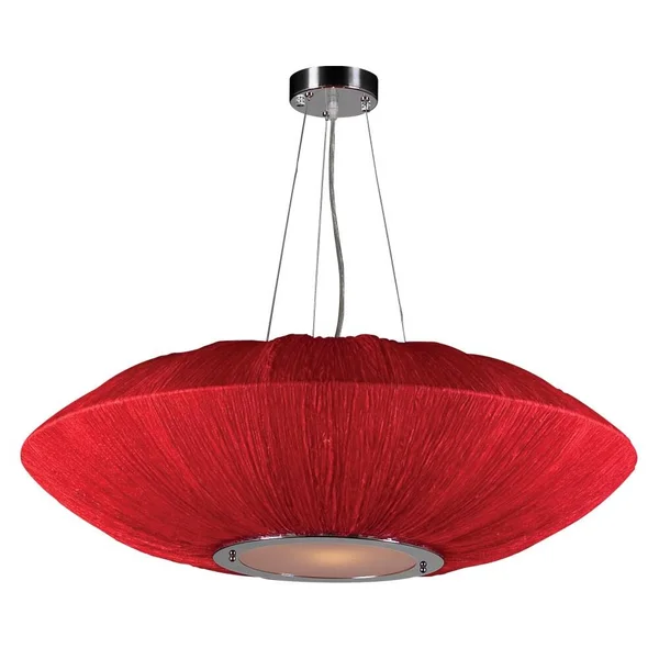 PLC Lighting 73012RED418GU24 Red Mars 4 Light Pendant