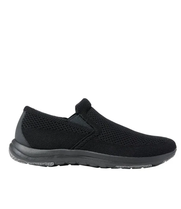 Men's Comfort Mocs - Ventilated Slip-On Black 10.5 M(D), L.L.Bean