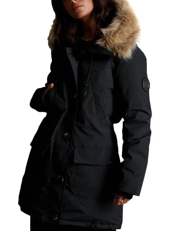 Superdry Rookie Down Parka Jacket - Black - Parka Jackets
