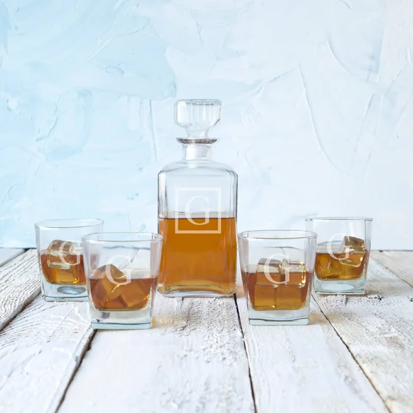 Cathy&s Concepts 5 pc. Monogram Decanter Set