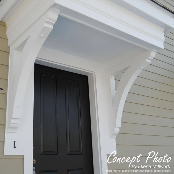 Ekena Millwork 8 in. x 26 in. x 18 in. Douglas Fir Thorton Arts and Crafts Rough Sawn Outlooker