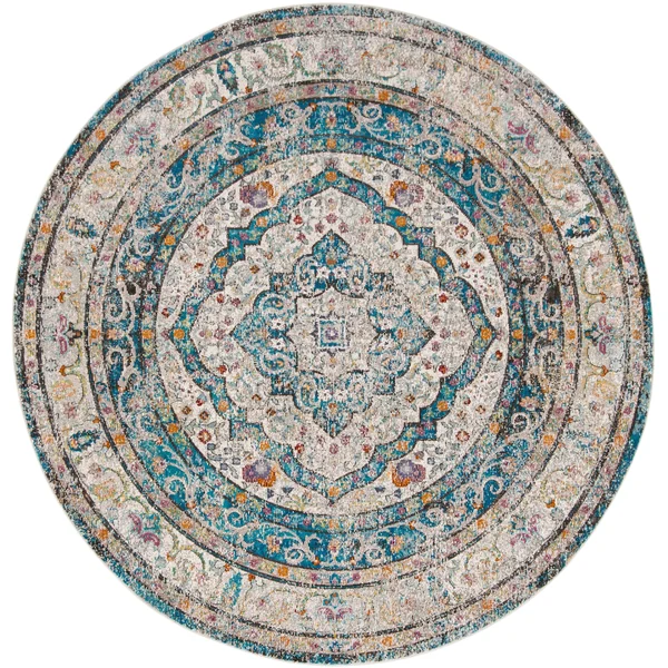 Safavieh Aria ARA106E 5&1x22 x 7&6x22 Creme - Red Area Rug