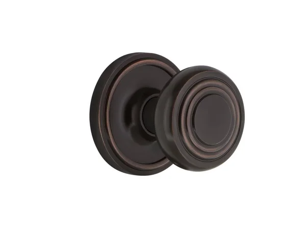 Nostalgic Warehouse 713406 Classic Rosette Privacy Deco Door Knob - Timeless Bronze