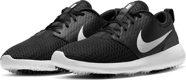 Nike Roshe G Golf Shoes Black/Metallic White M 11.5