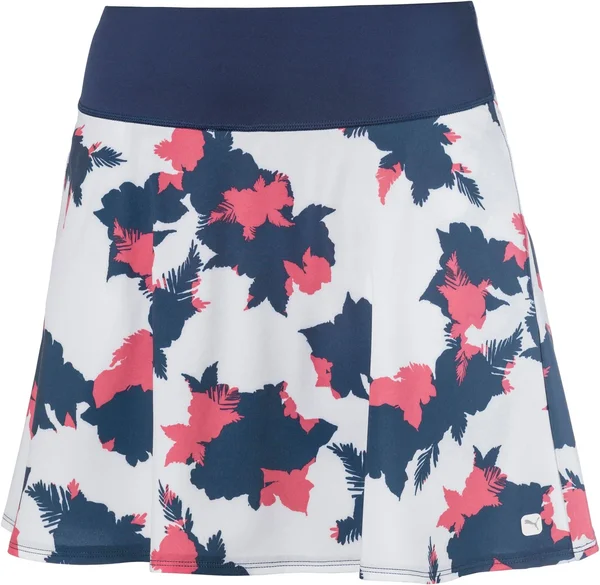 Puma Women's Floral PWRSHAPE Golf Skirt - Medium, Blue