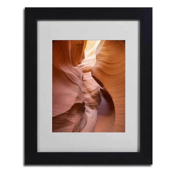 Trademark Fine Art Spiral I by Moises Levy Matted Framed Art, 16 by 20-Inch, Wood Frame