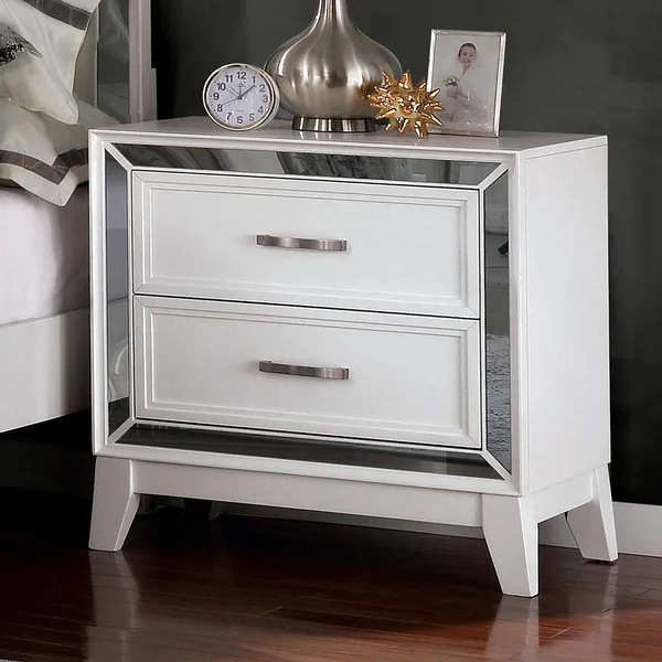 Furniture of America Lamego White Night Stand