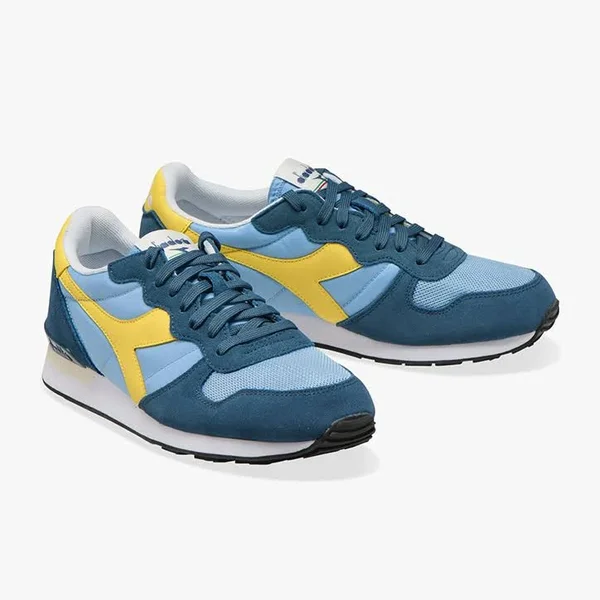 Diadora Camaro Shoes Dark Blue Light Blue Yellow - 37