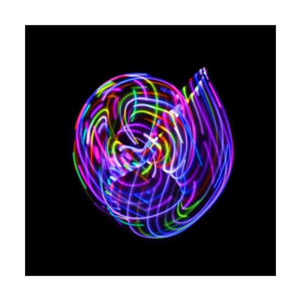 LED Hula Hoop Fully Rechargeable and Collapsable - 28 Color Strobing and Changing LED Lights - Multiple Sizes Available - Light