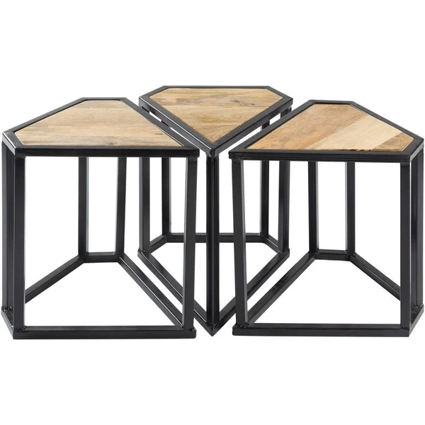 Surya Center Table PTL-001 Petal Black Modern