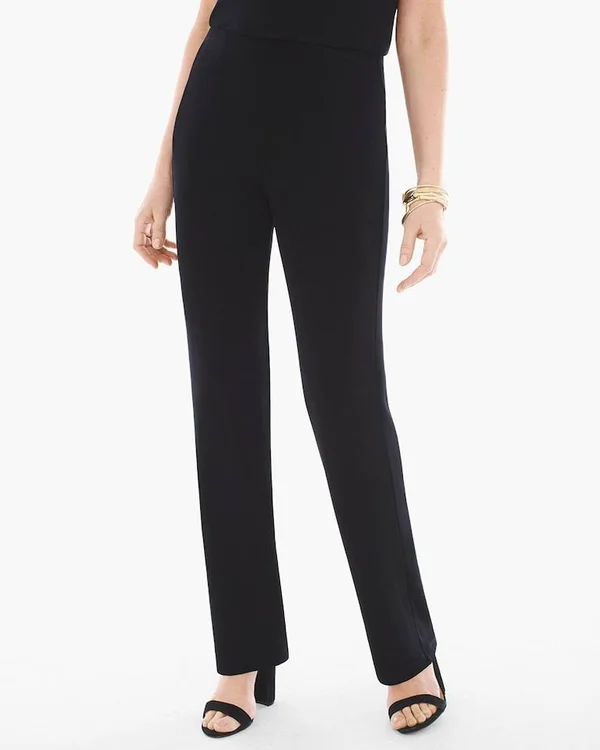 Women's Travelers Classic No Tummy Pants, Black, Size Xs Regular by Chico&s