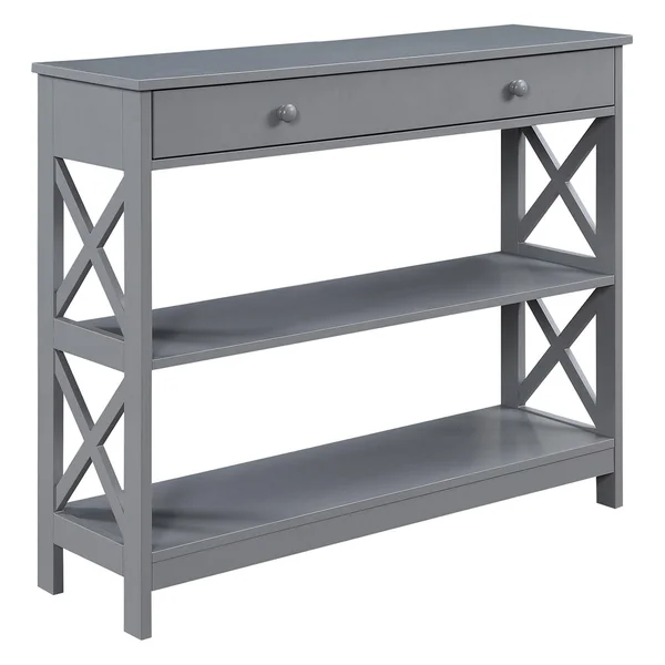 Convenience Concepts Oxford 1 Drawer Console Table - Gray