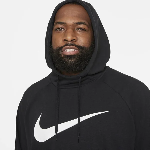 Nike Men's Dri-Fit Pullover Training Black Hoodie - Size: Small