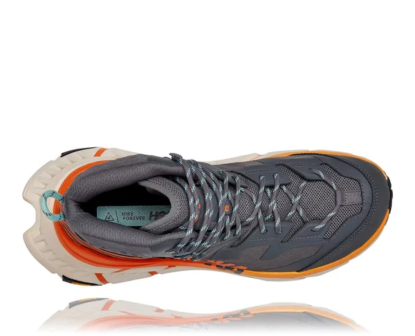 Hoka One One Tennine Hike GORE-TEX Hiking Boot Men's - Castlerock/Persimmon Orange, 10.5