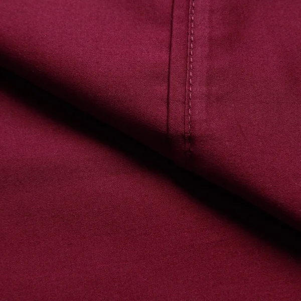 Superior 530 Thread Count Egyptian Cotton Twin XL Burgundy Solid Sheet Set