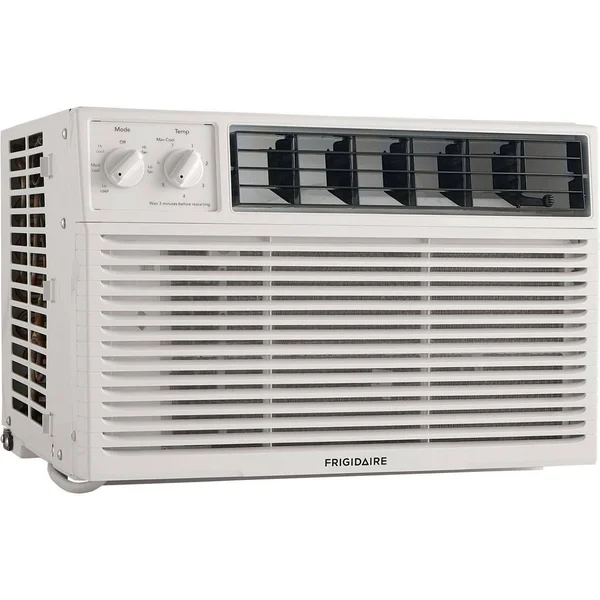 Frigidaire 6 - 000 BTU 115V Window-Mounted Mini-Compact Air Conditioner with Controls, White