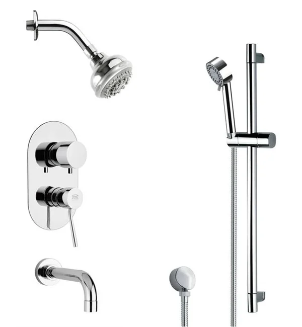 Remer by Nameek's Galiano Pressure Balance Tub and Shower Faucet