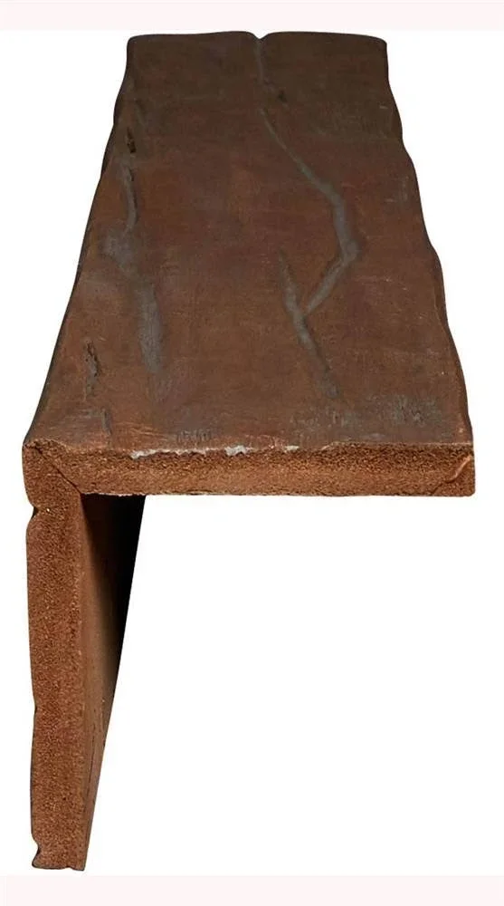 Ekena Millwork BMRW2C0040X040X096PE 4x22W x 4x22H x 8&L 2-Sided (L-beam) Riverwood Endurathane Faux Wood Ceiling Beam - Natural P