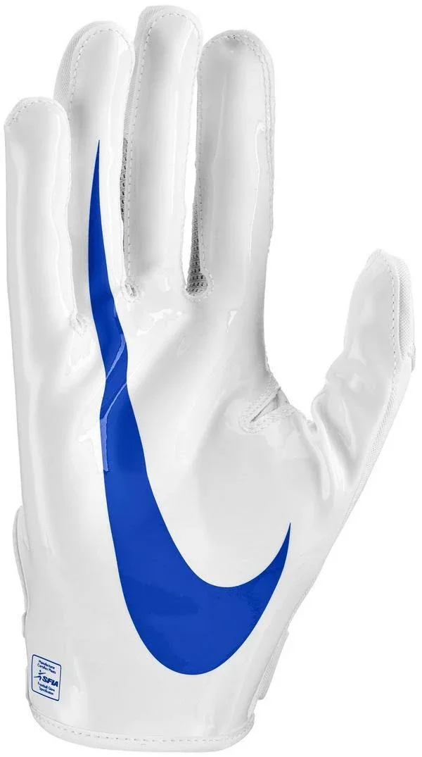 Nike Vapor Jet 5.0 Receiver Gloves White/Royal Small