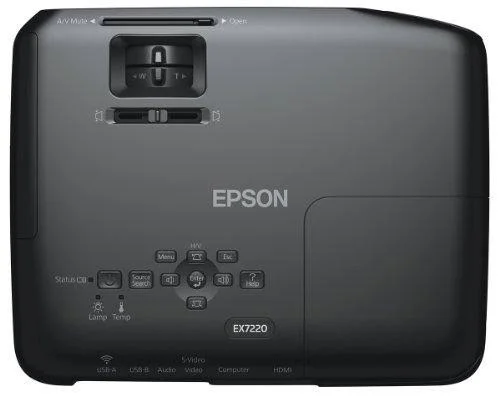 Epson Ex7220 - Wxga Widescreen HD, Wireless, 3000 Lumens Color Brightness, 3000 Lumens White Brightness, 3LCD Projector