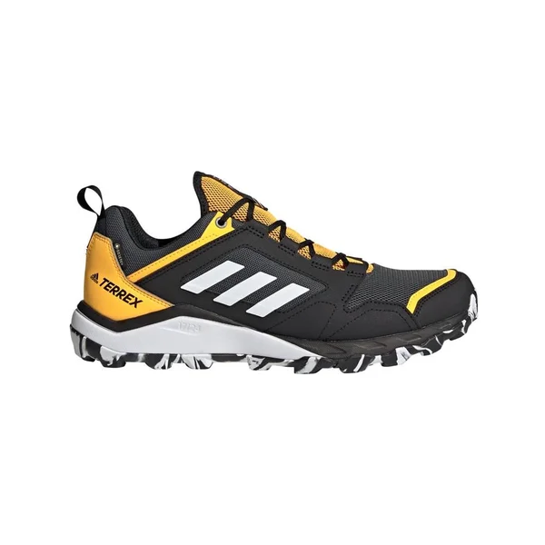 Adidas Terrex Agravic TR GORE-TEX Trail Running Shoes - Men - Grey Six - Cloud White, Solar Gold - 11
