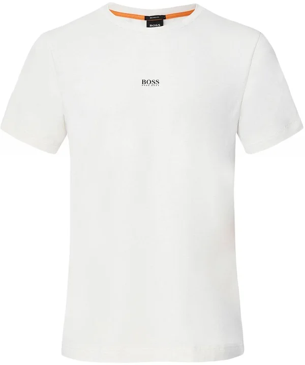 Boss Tchup Logo T Shirt Beige