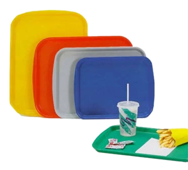 Vollrath 1418-31 - Traex Fast Food Tray, Rectangular, Linen Look