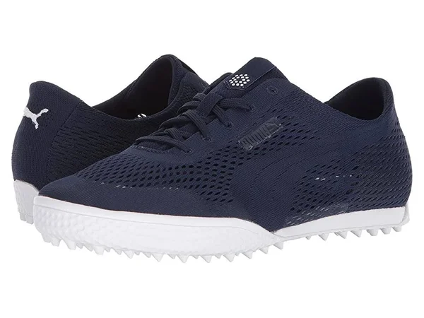 Puma Women's Monolite Cat Woven Golf Shoes - Peacoat - 7