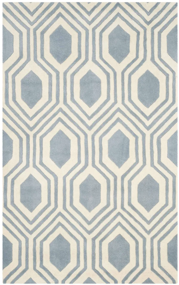 Safavieh 3' x 5' Chatham CHT760B Blue - Ivory Rug