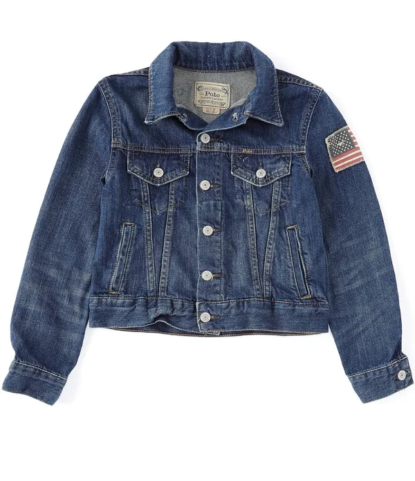 Polo Ralph Lauren Big Boys Denim Cotton Trucker Jacket - Gordon Wash