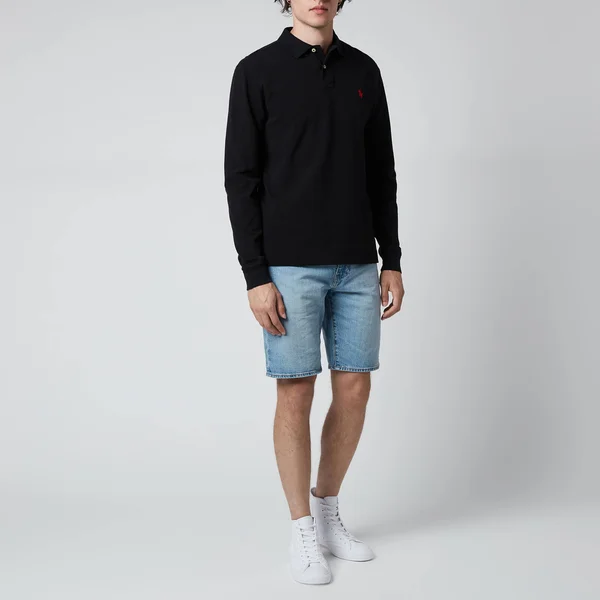 Ralph Lauren Long Sleeve Polo T Shirt Black