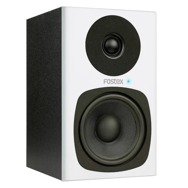 Fostex PM0.4C 2-Way Personal Active Studio Monitor with 4x22 Woofer - Pair, White