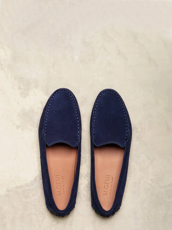 M.Gemi The Felize Suede - Blue - Loafers