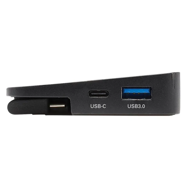 Tripp Lite Triple-Monitor USB C Dock USB C Docking Station with 4K HDMI & DisplayPort - VGA with USB-A/C, GbE, 100W PD, Black