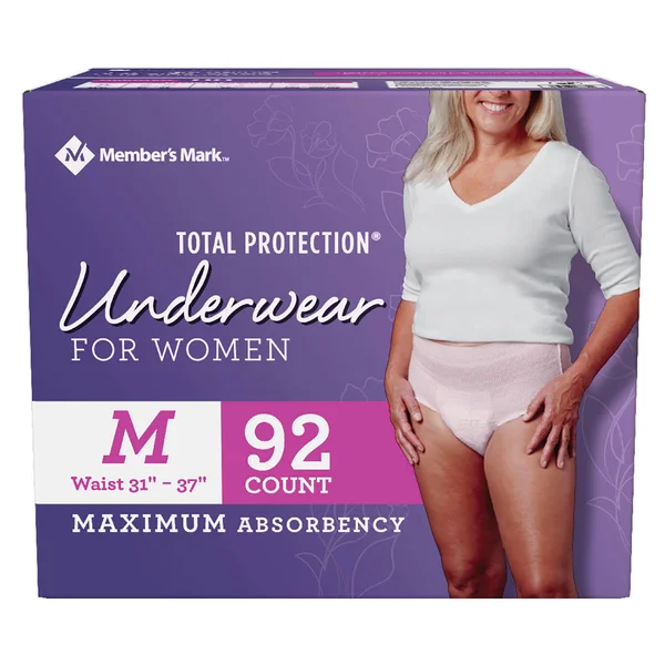 Member&s Mark Total Protection Underwear for Women - Medium